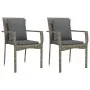 3-piece garden dining set with gray synthetic rattan cushions by vidaXL, Garden sets - Ref: Foro24-3184969, Price: 217,32 €, ...