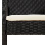 5-piece garden furniture set with black synthetic rattan cushions by vidaXL, Garden sets - Ref: Foro24-3185013, Price: 382,42...