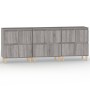 Aparadores 3 uds madera contrachapada gris Sonoma 60x35x70 cm de vidaXL, Aparadores - Ref: Foro24-3185773, Precio: 176,10 €, ...
