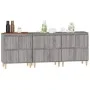 Sideboards 3 Stück Sonoma graues Sperrholz 60x35x70 cm von vidaXL, Sideboards - Ref: Foro24-3185773, Preis: 174,45 €, Rabatt: %