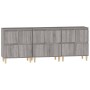 Sideboards 3 Stück Sonoma graues Sperrholz 60x35x70 cm von vidaXL, Sideboards - Ref: Foro24-3185773, Preis: 176,24 €, Rabatt: %