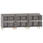 Sideboards 3 Stück Sonoma graues Sperrholz 60x35x70 cm von vidaXL, Sideboards - Ref: Foro24-3185773, Preis: 176,24 €, Rabatt: %
