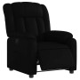 Sillón reclinable eléctrico de cuero sintético negro