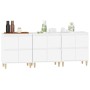 Sideboards 3 Stück weißes Sperrholz 60x35x70 cm von vidaXL, Sideboards - Ref: Foro24-3185767, Preis: 201,02 €, Rabatt: %