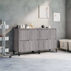Sideboards 2 Stk. Sonoma graues Sperrholz 60x35x70 cm von vidaXL, Sideboards - Ref: Foro24-3185765, Preis: 151,66 €, Rabatt: %