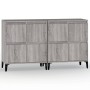 Aparadores 2 uds madera contrachapada gris Sonoma 60x35x70 cm de vidaXL, Aparadores - Ref: Foro24-3185765, Precio: 159,30 €, ...
