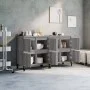 Aparadores 2 uds madera contrachapada gris Sonoma 60x35x70 cm de vidaXL, Aparadores - Ref: Foro24-3185765, Precio: 151,65 €, ...