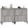 Aparadores 2 uds madera contrachapada gris Sonoma 60x35x70 cm de vidaXL, Aparadores - Ref: Foro24-3185765, Precio: 151,65 €, ...