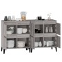 Aparadores 2 uds madera contrachapada gris Sonoma 60x35x70 cm de vidaXL, Aparadores - Ref: Foro24-3185765, Precio: 159,30 €, ...