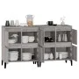 Aparadores 2 uds madera contrachapada gris Sonoma 60x35x70 cm de vidaXL, Aparadores - Ref: Foro24-3185765, Precio: 151,65 €, ...