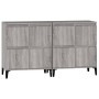Aparadores 2 uds madera contrachapada gris Sonoma 60x35x70 cm de vidaXL, Aparadores - Ref: Foro24-3185765, Precio: 159,30 €, ...