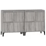 Aparadores 2 uds madera contrachapada gris Sonoma 60x35x70 cm de vidaXL, Aparadores - Ref: Foro24-3185765, Precio: 151,65 €, ...