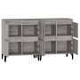 Aparadores 2 uds madera contrachapada gris Sonoma 60x35x70 cm de vidaXL, Aparadores - Ref: Foro24-3185765, Precio: 159,30 €, ...