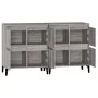 Aparadores 2 uds madera contrachapada gris Sonoma 60x35x70 cm de vidaXL, Aparadores - Ref: Foro24-3185765, Precio: 151,65 €, ...