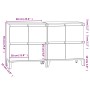 Aparadores 2 uds madera contrachapada gris Sonoma 60x35x70 cm de vidaXL, Aparadores - Ref: Foro24-3185765, Precio: 159,30 €, ...