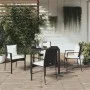 5-teiliges Gartenmöbel-Set mit schwarzen synthetischen Rattankissen von vidaXL, Gartensets - Ref: Foro24-3157952, Preis: 389,...
