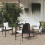 5-teiliges Gartenmöbel-Set mit schwarzen synthetischen Rattankissen von vidaXL, Gartensets - Ref: Foro24-3157952, Preis: 359,...