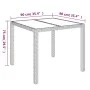 5-teiliges Gartenmöbel-Set mit schwarzen synthetischen Rattankissen von vidaXL, Gartensets - Ref: Foro24-3157952, Preis: 389,...