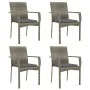 5-piece garden dining set with gray synthetic rattan cushions by vidaXL, Garden sets - Ref: Foro24-3184994, Price: 347,39 €, ...