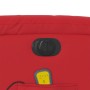Sillón de masaje reclinable eléctrico de cuero artificial rojo