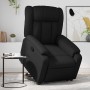 Sillón reclinable elevable cuero artificial negro