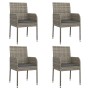 5-piece garden dining set with gray synthetic rattan cushions by vidaXL, Garden sets - Ref: Foro24-3185018, Price: 351,07 €, ...