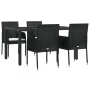 5-piece garden furniture set with black synthetic rattan cushions by vidaXL, Garden sets - Ref: Foro24-3185001, Price: 396,44...