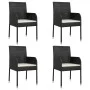 5-piece garden furniture set with black synthetic rattan cushions by vidaXL, Garden sets - Ref: Foro24-3185001, Price: 396,44...