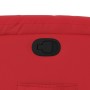 Sillón reclinable elevable cuero artificial rojo