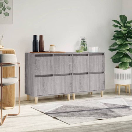 Sideboards 2 Stück Sperrholz Sonoma grau 60x35x70 cm von vidaXL, Sideboards - Ref: Foro24-3185757, Preis: 118,30 €, Rabatt: %