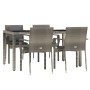 5-piece garden dining set with gray synthetic rattan cushions by vidaXL, Garden sets - Ref: Foro24-3157959, Price: 396,96 €, ...