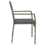 Set comedor jardín 9 pzas y cojines ratán sintético gris de vidaXL, Conjuntos de jardín - Ref: Foro24-3184998, Precio: 626,60...