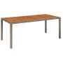 Set comedor jardín 9 pzas y cojines ratán sintético gris de vidaXL, Conjuntos de jardín - Ref: Foro24-3184998, Precio: 626,60...