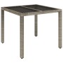 5-teiliges Garten-Esszimmerset mit synthetischen Rattankissen grau von vidaXL, Gartensets - Ref: Foro24-3185030, Preis: 603,5...