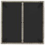 Set comedor de jardín 5 piezas con cojines ratán sintético gris