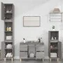 Sonoma gray plywood 3-piece bathroom furniture set by vidaXL, Bathroom furniture - Ref: Foro24-3185603, Price: 220,28 €, Disc...