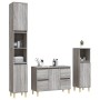 3-teiliges Badezimmermöbelset aus grauem Sonoma-Sperrholz von vidaXL, Badezimmermöbel - Ref: Foro24-3185603, Preis: 222,41 €,...