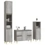 Sonoma gray plywood 3-piece bathroom furniture set by vidaXL, Bathroom furniture - Ref: Foro24-3185603, Price: 220,28 €, Disc...