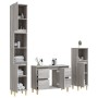 Sonoma gray plywood 3-piece bathroom furniture set by vidaXL, Bathroom furniture - Ref: Foro24-3185603, Price: 222,52 €, Disc...