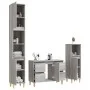 Sonoma gray plywood 3-piece bathroom furniture set by vidaXL, Bathroom furniture - Ref: Foro24-3185603, Price: 220,28 €, Disc...