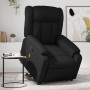 Sillón de masaje elevable eléctrico cuero sintético negro