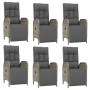 Garden dining set 7 pieces and gray synthetic rattan cushions by vidaXL, Garden sets - Ref: Foro24-3185048, Price: 984,03 €, ...