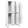 Steel locker with 6 compartments 90x45x180 cm by vidaXL, Lockers and storage cabinets - Ref: Foro24-20156, Price: 331,55 €, D...