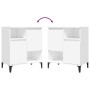 Sideboards 2 Stück weißes Sperrholz 60x35x70 cm von vidaXL, Sideboards - Ref: Foro24-3185727, Preis: 114,83 €, Rabatt: %