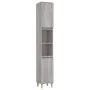 Sonoma gray plywood 3-piece bathroom furniture set by vidaXL, Bathroom furniture - Ref: Foro24-3185541, Price: 185,19 €, Disc...