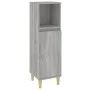 Sonoma gray plywood 3-piece bathroom furniture set by vidaXL, Bathroom furniture - Ref: Foro24-3185541, Price: 185,19 €, Disc...