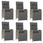 Garden dining set 7 pieces and gray synthetic rattan cushions by vidaXL, Garden sets - Ref: Foro24-3185047, Price: 877,64 €, ...
