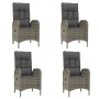 5-piece garden dining set with gray synthetic rattan cushions by vidaXL, Garden sets - Ref: Foro24-3185039, Price: 598,37 €, ...