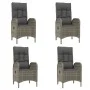 5-piece garden dining set with gray synthetic rattan cushions by vidaXL, Garden sets - Ref: Foro24-3185039, Price: 682,45 €, ...