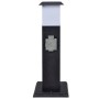 Säule mit Fassungen und schwarzer Gartenlampe von vidaXL, Steckdosen - Ref: Foro24-41235, Preis: 37,95 €, Rabatt: %